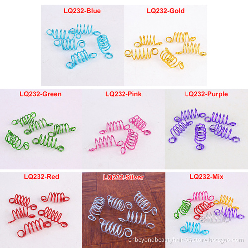 Colorful  Dreadlocks beads Metal Hair Braiding Beads for Hair Accessory Hair Extension Tools